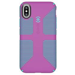 Speck Products CandyShell Grip Cell Phone Case for iPhone XS/iPhone X - Beaming Orchid/Mykonos Blue