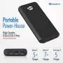 NinjaBatt PowerPal 20000mAh Power Bank 15W Portable Charger with High Speed Charging USB and USB-C Ports 3A Each High-Capacity External Battery Perfect for iPhone 8 X XS 11 Pro Galaxy S8 S9 S10