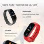 Mcree Smart Band Watch Bracelet Wristband Fitness Tracker Blood Pressure HeartRate M3(Black)