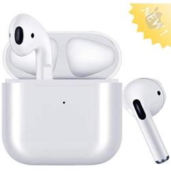 Wireless Earbuds Bluetooth 5.0 Headphones Built in Mic Noise Cancelling 3D Stereo Headsets in Ear Ear Buds IPX5 Waterproof Earbuds with Charging Case for Apple Airpods Earbuds/iPhone/Andriod