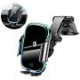 KLT Wireless Car Charger Mount 15W Qi Fast Charging Auto-Clamping Windshield Dash Air Vent Car Phone Holder Compatible with iPhone 11/11 Pro/11 Pro Max/XS/X/XR, Samsung S10/S10+/S9/S9+/S8/S8+, etc