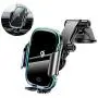 KLT Wireless Car Charger Mount 15W Qi Fast Charging Auto-Clamping Windshield Dash Air Vent Car Phone Holder Compatible with iPhone 11/11 Pro/11 Pro Max/XS/X/XR, Samsung S10/S10+/S9/S9+/S8/S8+, etc