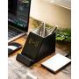 Pen & Pencil Holder QI Wireless 10W Fast Charger: Desk Organizer Home Office Birthday for Husband Men & Woman; Stationary & Paper Clip Holder (NO A/C Adapter)