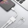 [Apple MFi Certified] 2 in 1 Dual Lightning iPhone Adapter & Splitter, Adapter Dual Converter Cable Headphone Music+Charge+Call+Volume Control Compatible for iPhone 11/11 Pro/XS/XR/X 8/7, iPad-iOS 13