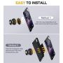 Universal Car Phone Mount, Humixx Magnetic Phone Car Mount with 8 Strong Magnets Car Phone Holder for Car Dashboard Cell Phone Car Mount Fit for iPhone 11 Pro X XS Max XR Samsung Galaxy Note 10 S10 S9