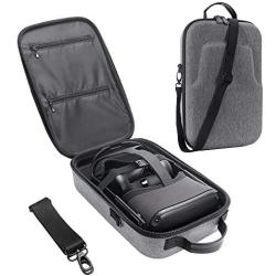 HIJIAO Hard Travel Case for Oculus Quest VR Gaming Headset and Controllers Accessories Waterproof Shockproof Carring case (Gray)