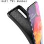 Muokctm Samsung Galaxy A10E Case, with Tempered Glass Screen Protector, Slim Soft TPU Protective Rubber Bumper Case Cover for Samsung Galaxy A10E Phone (Black)