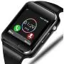 Smart Watch - Sazooy Bluetooth Smart Watch Support Make/Answer Phones Send/Get Messages Compatible Android iOS Phones with Camera Pedometer SIM SD Card Slot for Men Women (Black)