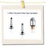 Mixoo Capacitive Stylus Pen, Disc & Fiber Tip 2 in 1 Series, High Sensitivity and Precision, Universal for ipad, iPhone, Tablets and Other Touch Screens, Model: Rose Gold