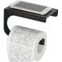 Alise Toilet Paper Holder Tissue Holders Thickened SUS304 Stainless Steel Paper Storage with Mobile Phone Storage Shelf,One-Piece Design,Matte Black Alise Toilet Paper Holder Tissue Holders Thickened SUS304 Stainless Steel Paper Storage with Mobile Phone Storage Shelf,One-Piece Design,Matte Black