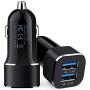 Lighter Charger Adapter, USB Car Charger, AILKIN 4.8a Fast Charging Dual Port Cargador de Carro for iPhone SE 11Pro Max 10 X XR XS Max 8 Plus 7s 6s, iPad, Samsung Galaxy S10e A10 S10 Plus S9, LG, GPS
