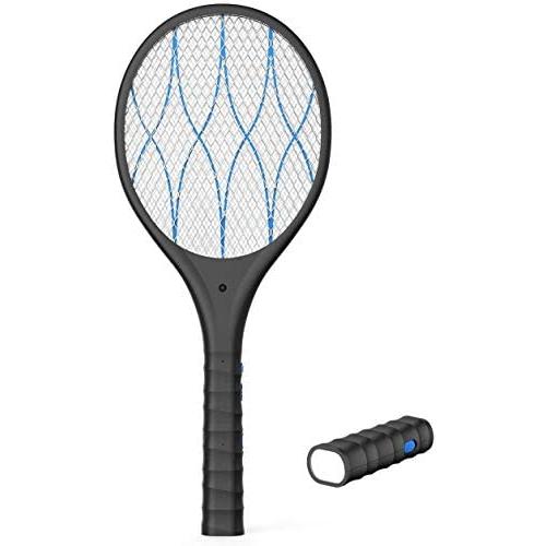 Intelabe Bug Zapper 3800V Electric Fly Swatters Mosquito Killer with USB Charging ayer Mesh Mosquito Zapper for Home Bedroom Kitchen and Outdoor Pest Control