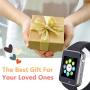 Amazqi Smart Watch, Smartwatch Phone with SD Card Pedometer Call Text Notification SIM Card Slot Music Player Camera Compatible for Android Samsung Huawei and iPhone (Partial Functions) for Men Women