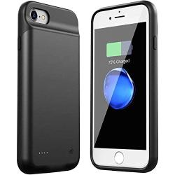 KERTER Battery Case for iPhone 6 / 6S / 7/8 - [3000mAh], Ultra Slim Portable Backup Charging Case, Rechargeable Extended Power Bank for iPhone 6/ 6S/ 7/8 (4.7 inch) - Black