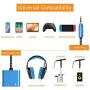 Headset Splitter, MIC and Audio Jack Y Splitter, Cubilux Headphone Microphone Combo Jack Adapter Compatible for Gaming Headset, Logitech G430, PS4, Xbox One, Smartphone, PC, iPhone, iPad, Samsung, LG