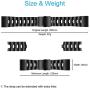 LDFAS Fenix 6X/5X Band, 26mm Vented Titanium Metal Quick Fit Watch Strap with DLC Coating Version Compatible for Garmin Fenix 6X Pro/Fenix 5X Plus Tactix Delta, Black