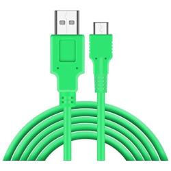 Charger Compatible with Nintendo Switch, Charging Cable Compatible with Nintendo Switch, Charger Cable Compatible with Nintendo Switch Pro Controllers - Green (4.92ft)