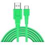 Charger Compatible with Nintendo Switch, Charging Cable Compatible with Nintendo Switch, Charger Cable Compatible with Nintendo Switch Pro Controllers - Green (4.92ft)