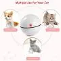 TekHome Cat Toys for Indoor Cats, Interactive Cat Toy Ball,Cat Lover Gifts for Women,Kitty Toys Automatic,USB Rechargeable Led Light Pet Toys.