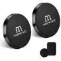 Magnetic Car Mount, 2 Pack Universal Flat Stick On Magnet Phone Holder Car Mounts with 2 Metal Plates for Cell Phones Mini Tablets Magnetic Car Mount, 2 Pack Universal Flat Stick On Magnet Phone Holder Car Mounts with 2 Metal Plates for Cell Phones Mini Tablets