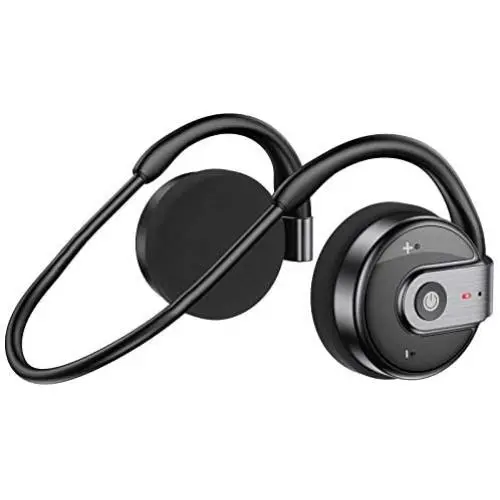 Behind The Head Headphones, itayak Bluetooth 5.0 Neckband Headphones Lightweight Small Wireless Sports Sweatproof Headset with Built-in Microphone, Carrying Case (Black) Behind The Head Headphones, itayak Bluetooth 5.0 Neckband Headphones Lightweight Small Wireless Sports Sweatproof Headset with Built-in Microphone, Carrying Case (Black)