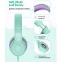 Mpow CH6S Kids Headphones with Microphone Over-Ear/On-Ear, HD Sound Sharing Function Headphones for Children Boys Girls, Volume Limited Safe 85dB/94dB Foldable Headset w/Mic for School/PC/Cellphone