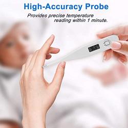 Adults Digital Thermometer - Portable Fast Readings High Precision LCD Display