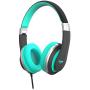 Elecder i41 Kids Headphones, Headphones for Kids Children Girls Boys Teens Foldable Adjustable On Ear Headphones with 3.5mm Jack for iPad Cellphones Computer MP3/4 Kindle Airplane School Black/Teal