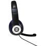 Audio Council PWN Gaming Headset with Stereo Over Ear Gamer Headphones, Adjustable Microphone, Inline Volume Control Mic PS4 PC WiiU Xbox Smartphones PC Tablets (Black/Blue)