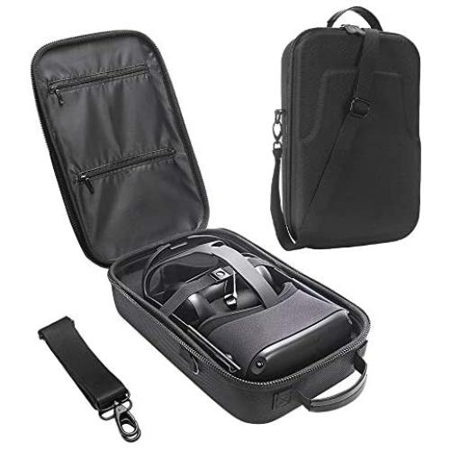 HIJIAO Hard Travel Case for Oculus Quest VR Gaming Headset and Controllers Accessories Waterproof Shockproof Carring case (Black)