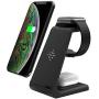 Wireless Charger, 3 in 1 Qi-Certified Fast Wireless Charging Station Charger Stand Dock for iPhone 11/11pro/11pro Max/X/XS/XR/Xs Max/8/8 Plus, Apple Watch Series 5/4/3/2/1, AirPods 1/2/Pro, Samsung S9