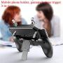 COOBILE Mobile Game Controller for PUBG Mobile Controller L1R1 Mobile Game Trigger Joystick Gamepad for 4-6.5" iOS & Android Phone(W10 Update)