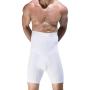 TENMET Mens Double-Layer Belt Anti-Curling High Waist Body Sculpting Pants Abdomen Shaping Shorts