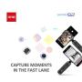 Zhiyun Smooth-Q2 3 Axis Handheld Gimbal for Smartphone, Small Pocket Size 260g Max. Payload 360 Degree Rotation IOS & Android Supported Quick Release 17h Running Time, /W Cold Shoe Mount Bracket-Black
