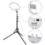 AW 13" Dimmable LED Ring Light RGB with Tripod Stand Ball Head Phone Holder Remote for Photo Makeup Video 6500K