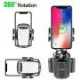 [Upgraded] Car Cup Holder Phone Mount Adjustable Automobile Cup Holder Smart Phone Cradle Car Mount for iPhone 11 Pro/XR/XS Max/X/8/7 Plus/6s/Samsung S10+/Note 9/S8 Plus/S7 Edge(Grey)