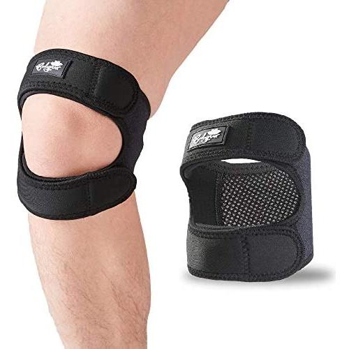 Patellar Tendon Support Strap (Large), Knee Pain Relief Adjustable Neoprene Knee Strap for Running, Arthritis, Jumper, Tennis Injury Recovery