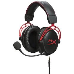 HyperX Cloud Alpha - Gaming Headset, Dual Chamber Drivers, Award Winning Comfort, Durable Aluminum Frame, Detachable Microphone, Works on PC, PS4, Xbox One, Nintendo Switch, and Mobile Devices – Red