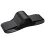 Sinjimoru Phone Grip Stand, Secure Handy Phone Strap for iPhone and Android, Phone Holder with Leather Phone Stand. Sinji Grip Black