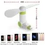 Wuedozue Mini Air Phone Fan Portable Dock Cool Cooler Cell Phone Fan [180 Rotating] Compatible with iPhone 11/11 Pro/11 Pro Max/Xs/Xr/X / 8/8 Plus / 7/7 Plus / 6 / 6s / iPad and More (white)