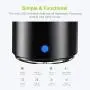 Travel Case Packed, EWA A106 Pro Portable Bluetooth Speaker with Custom Bass Radiator, Brief Design, IP67 Waterproof, Perfect Mini Speaker for Shower, Room, Bike, Car (Black)