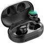 Wireless Earbuds Bluetooth 5.0 Wireless Earbuds IPX8 Waterproof with Charging Case in Ear Built in Mic Headset Deep Bass Wireless Headphones Sport 120H Playtime Stereo Sound for iOS and Android Black