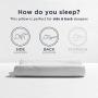 Tempur-Pedic TEMPUR-Ergo Neck Pillow Firm Support, Standard Size, White