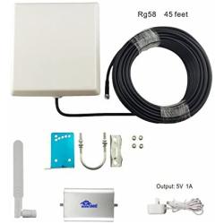 Verizon 4G LTE 700MHz/850MHz Band13/5 Cell Phone Signal Booster for Home and Office Cellular Mobile Phone Signal Amplifier RG58 Cable 2G/3G AT&T Repeater Full Kit