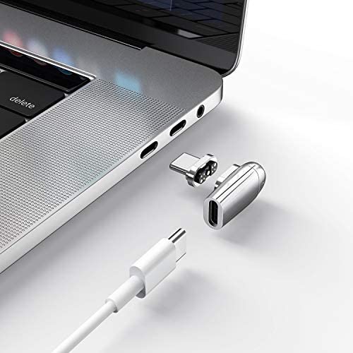 USB C Magnetic Adapter, iSkey 9 Pins Magnetic USB C Adapter Support USB PD 100W Quick Charge and 480Mb/s Data Transfer Compatible with MacBook Pro/Air, 2019 iPad Pro and More USB Type C Devices