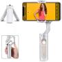 Smartphone Gimbal hohem iSteady X, A Foldable 3-Axis Gimble Stabilizer, with The One-Click Inception and Dolly-Zoom, Supports iPhone 11 pro max and Smartphones (Only 259G,White)