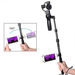 Smatree Selfie Stick Monopod with Tripod Compatible for DJI OSMO, OSMO Mobile, OSMO Pro/Raw, Telescope Pole with Adapter for DJI Phone Clip Holder (DJI Phone Clip Holder Not Included)