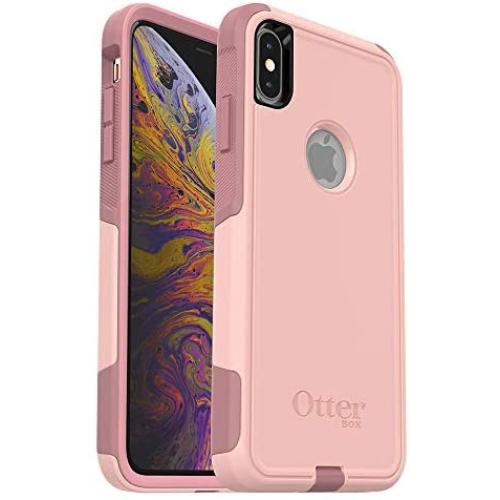 OtterBox COMMUTER SERIES Case for iPhone Xs Max - Frustration Free Packaging - BALLET WAY (PINK SALT/BLUSH)