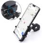 GUB Bicycle & Motorcycle Phone Mount, Aluminum Alloy Bike Phone Holder with 360° Rotation for iPhone 11 Pro Max X XR Xs 7s 8 Plus, Samsung S20 S7/S6/Note10/9/8/4 GPS Mount 4 to 6.5 Inch (Black)