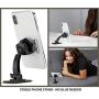 Magnetic Cell Phone Holder for Car - Universal Cradle Mount Stand for Dashboard Walls Furniture Computer -Any Angle, Powerful Magnets, Hot/Cold/Flat/Curved Surfaces -by MOBI HANDLE